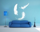 A Set of 3 Feathers Vinyl Decals Modern Wall Art Sticker